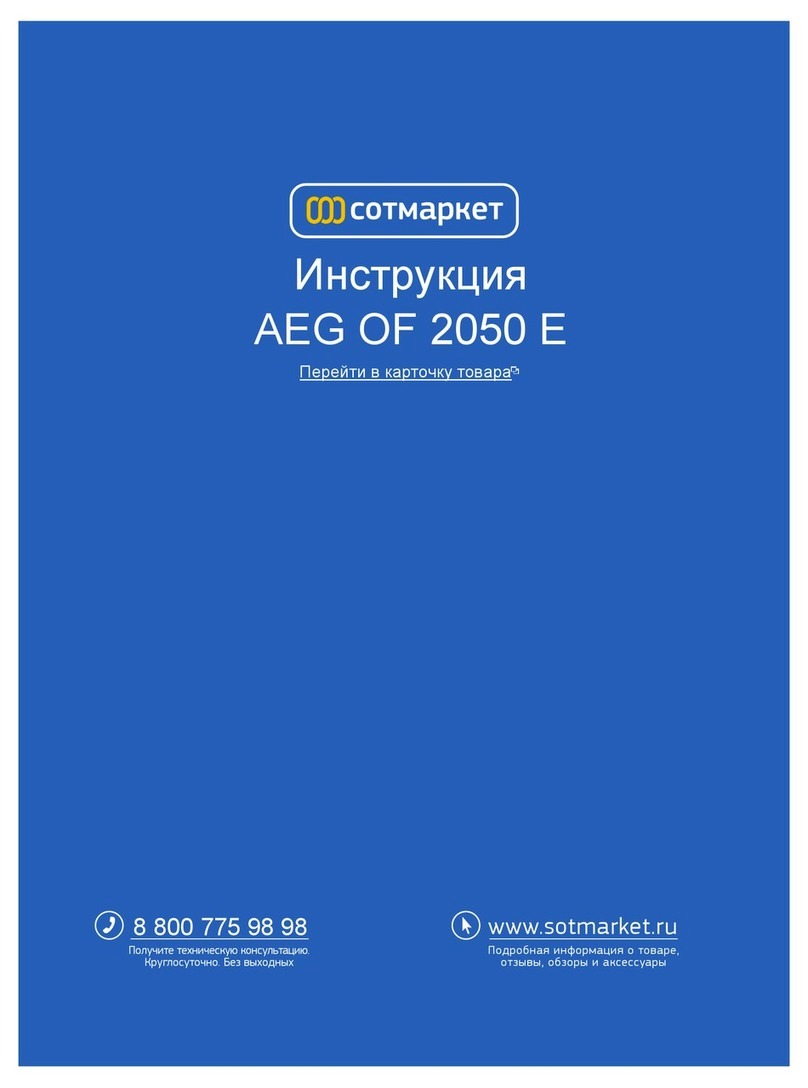 AEG OF 2050 E User manual
