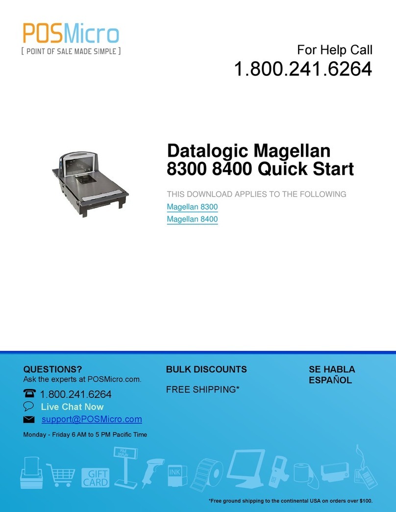 Datalogic MAGELLAN 8300 quick start guide