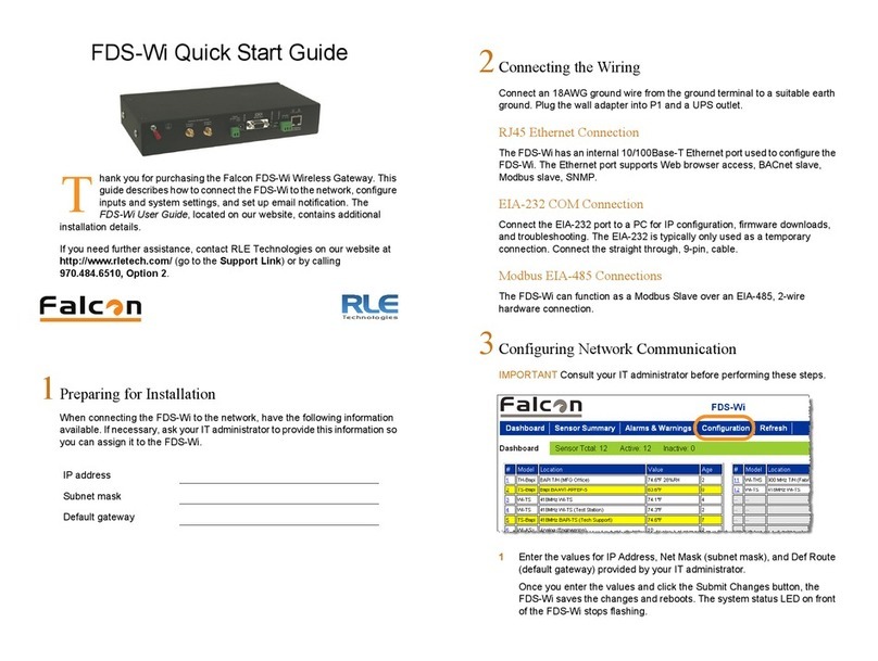 RLE Technologies FDS-Wi quick start guide