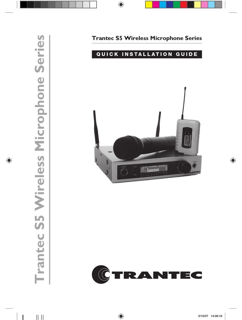 Trantec S5 User manual