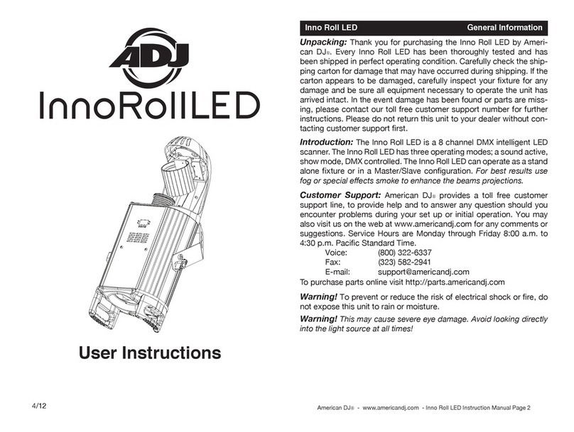 ADJ InnoRollLED User manual ADJ InnoRollLED User manual