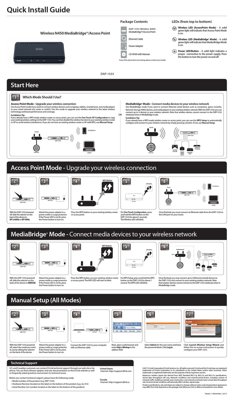 D-Link DAP-1533 User manual