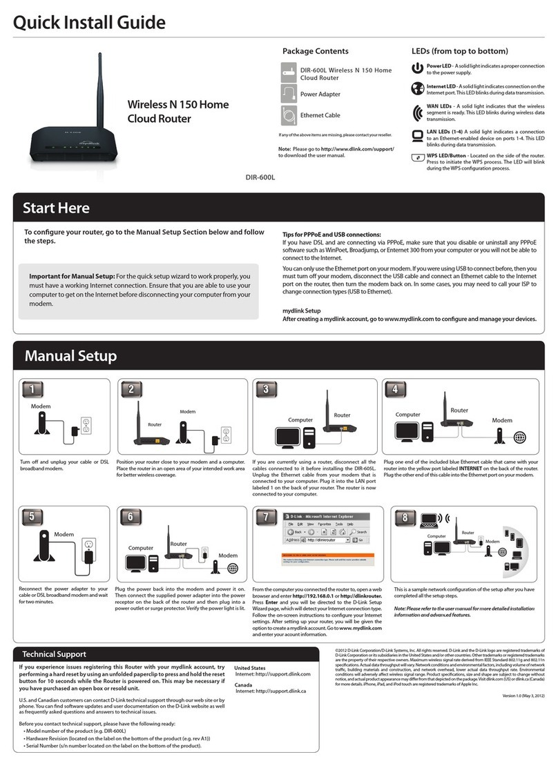 D-Link N 150 User manual