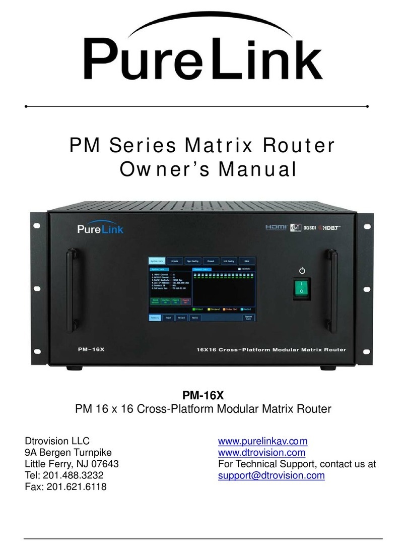 PureLink PM-16X owner's manual