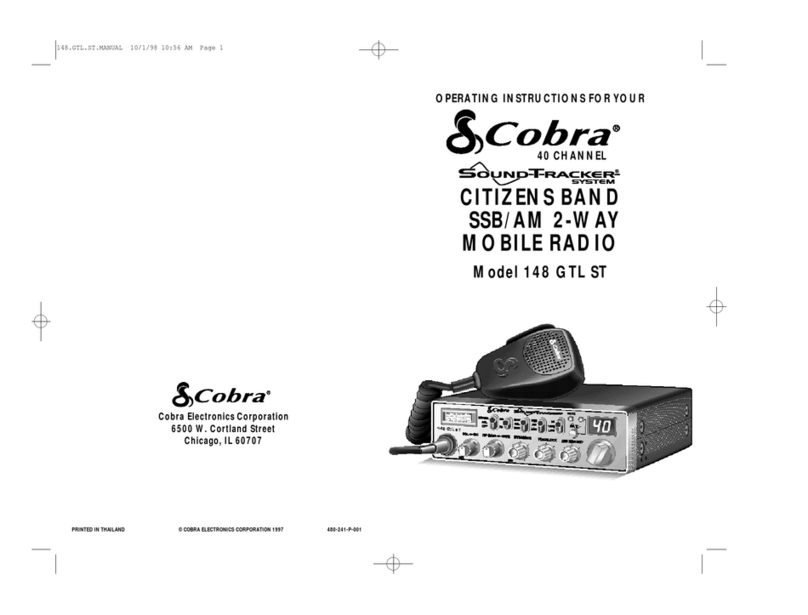 Cobra 148 GTL ST operating instructions