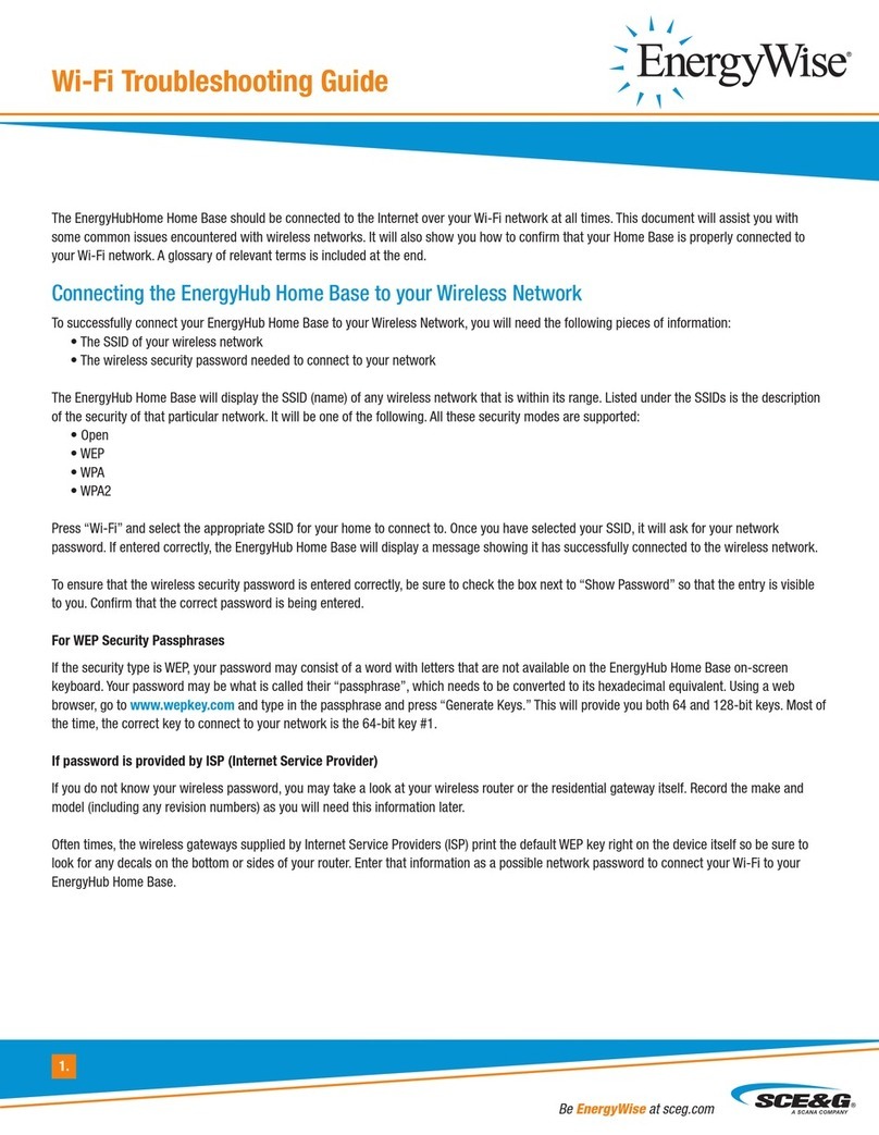 SCE&G EnergyWise troubleshooting guide