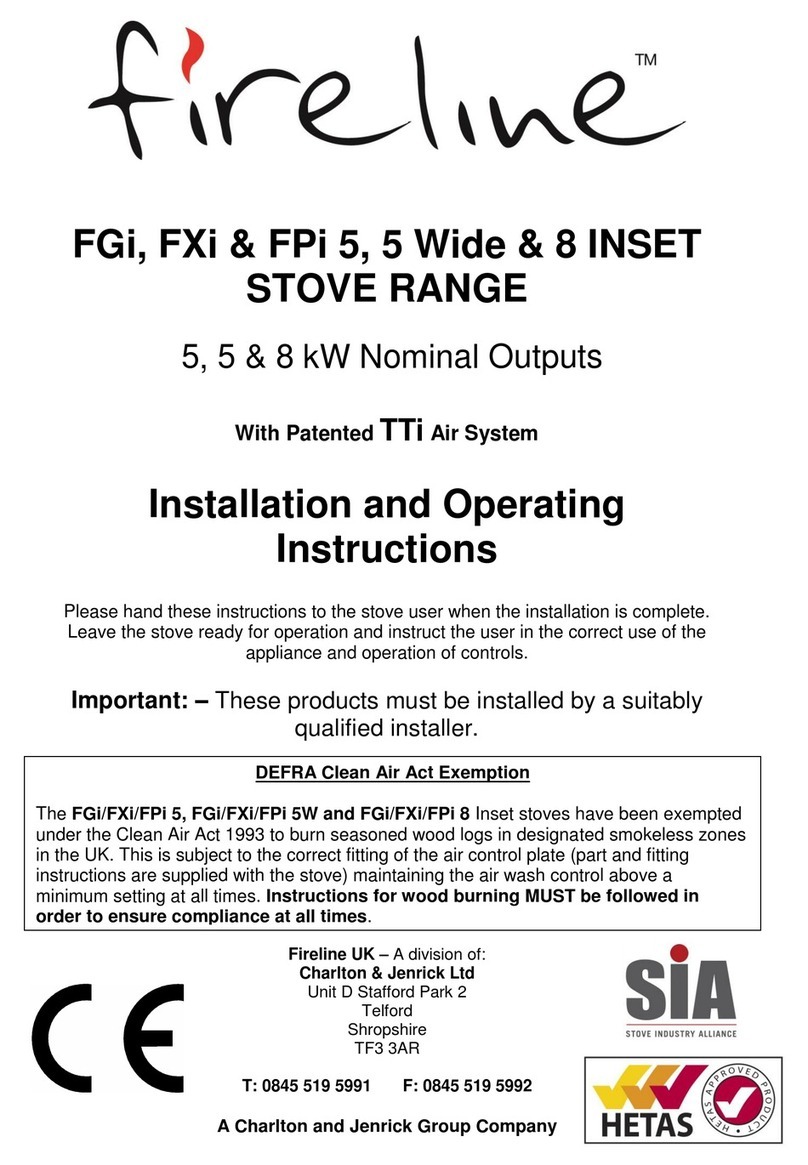 Fireline FPi 8 INSET Installation and operating instrictions