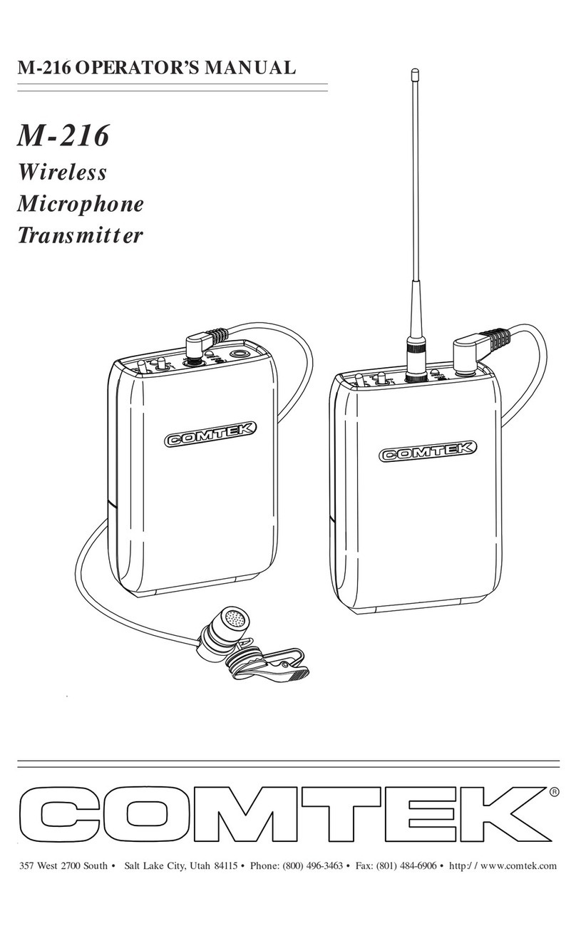 Comtek M-216 User manual