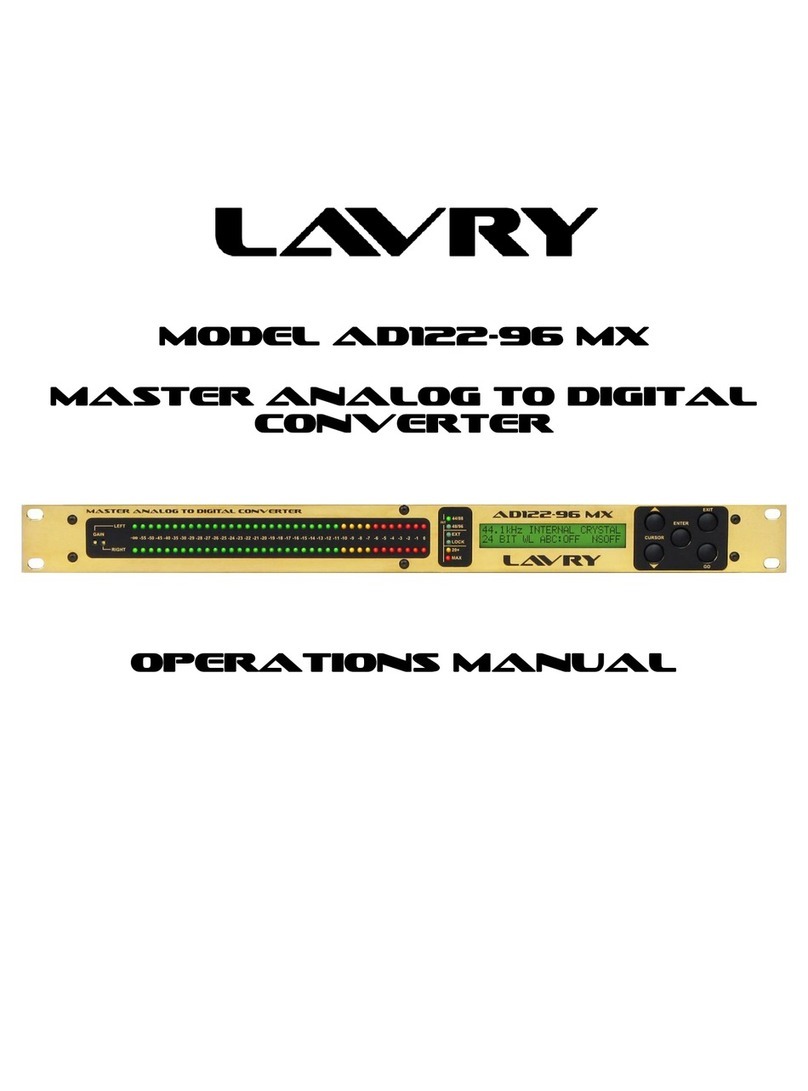 Lavry AD122-96 MX Operation manual