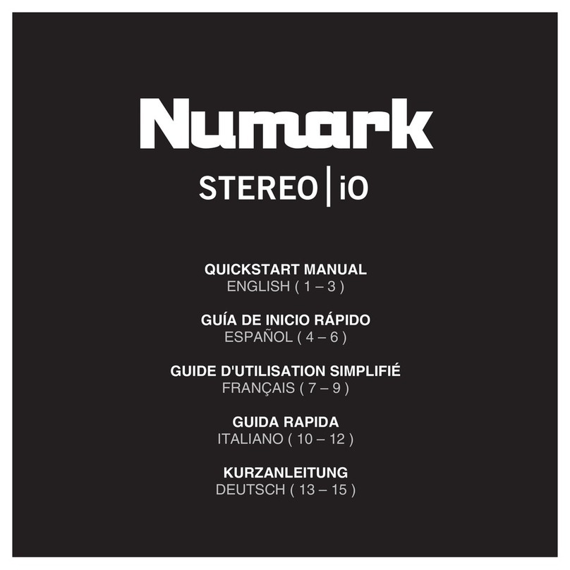 Numark STEREO iO Quick start manual