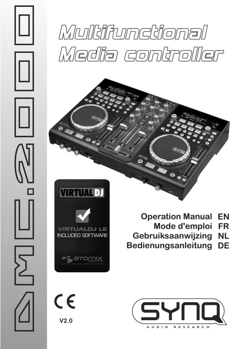 SYNQ AUDIO RESEARCH DMC.2000 User manual