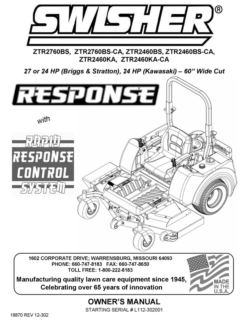 Swisher SCOLA owner's manual