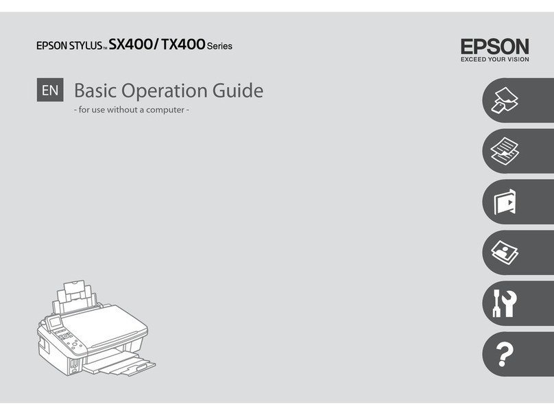 Epson Stylus SX400 Series Assembly instructions