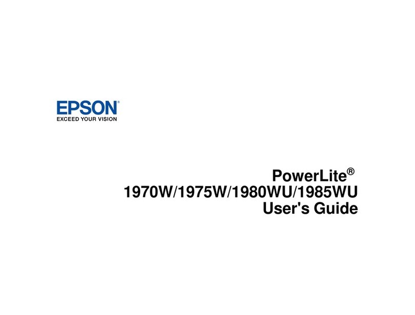 Epson PowerLite 1985WU User manual