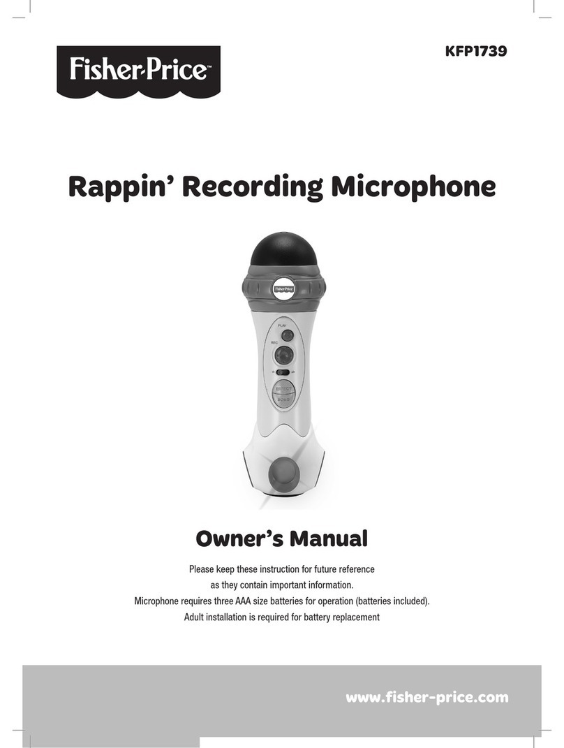 Fisher-Price Rappin’ Recording Microphone User manual Fisher-Price Rappin’ Recording Microphone User manual
