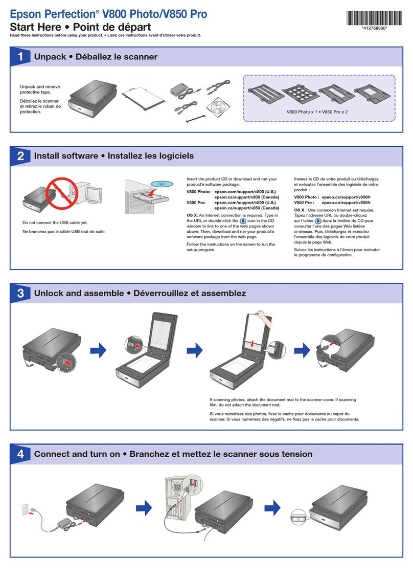 Epson Perfection V800 Photo User manual