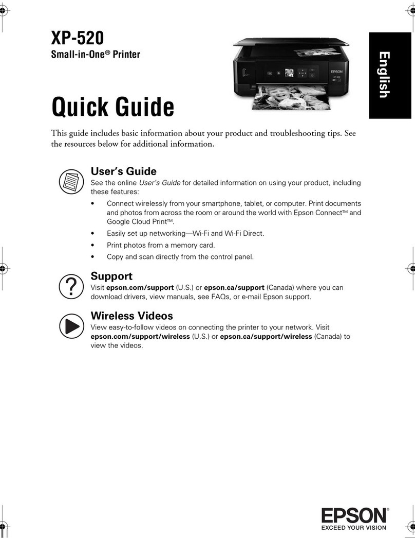 Epson Small-in-One XP-520 User manual