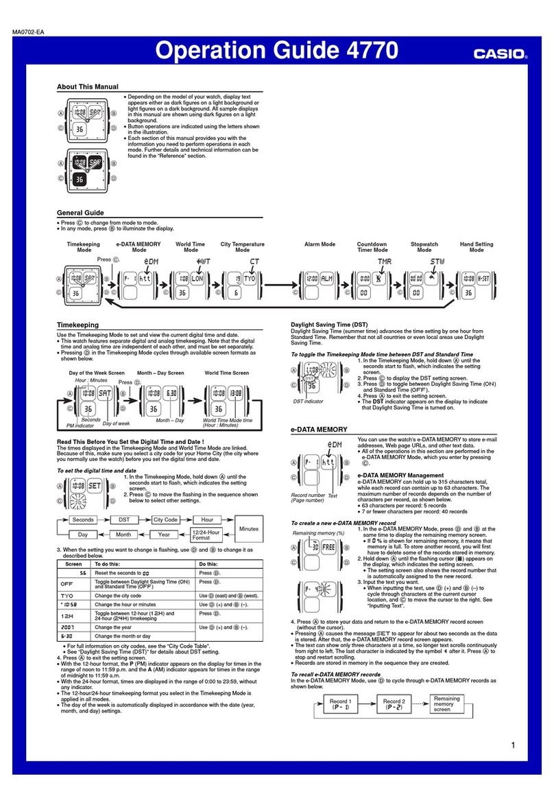 Casio 4770 User manual