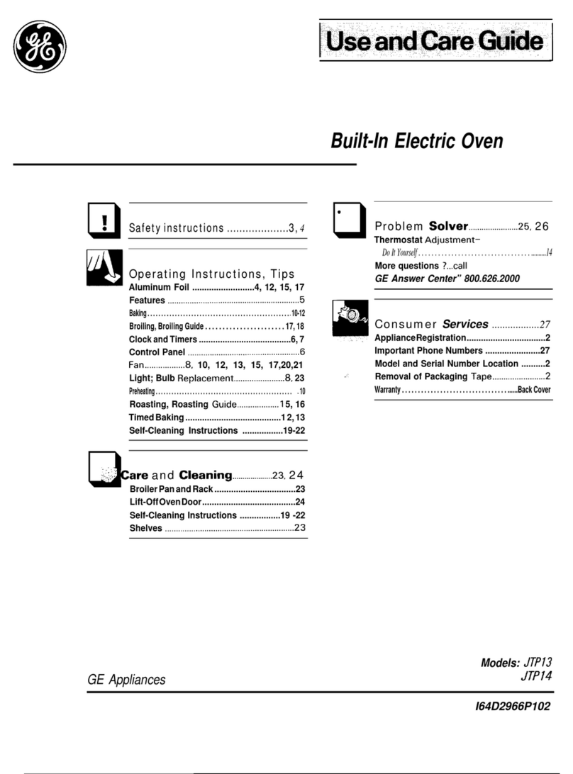 GE Appliances JTP13 User manual