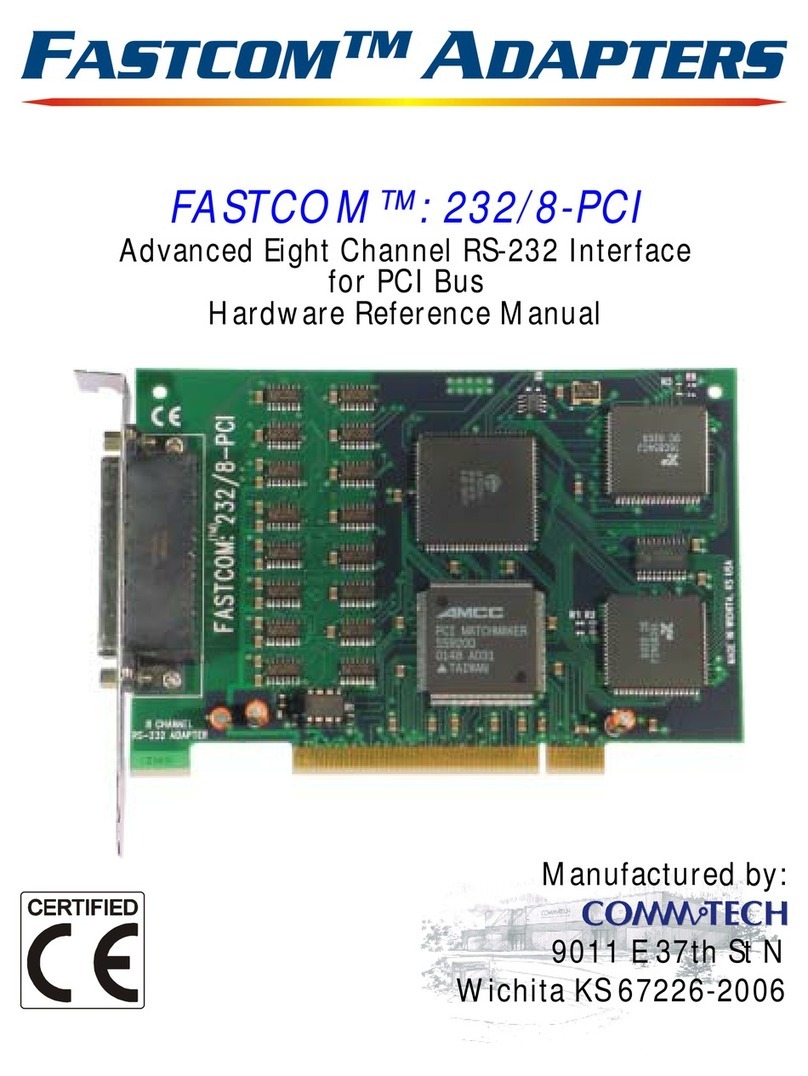 Fastcom 232/8-PCI Hardware reference manual