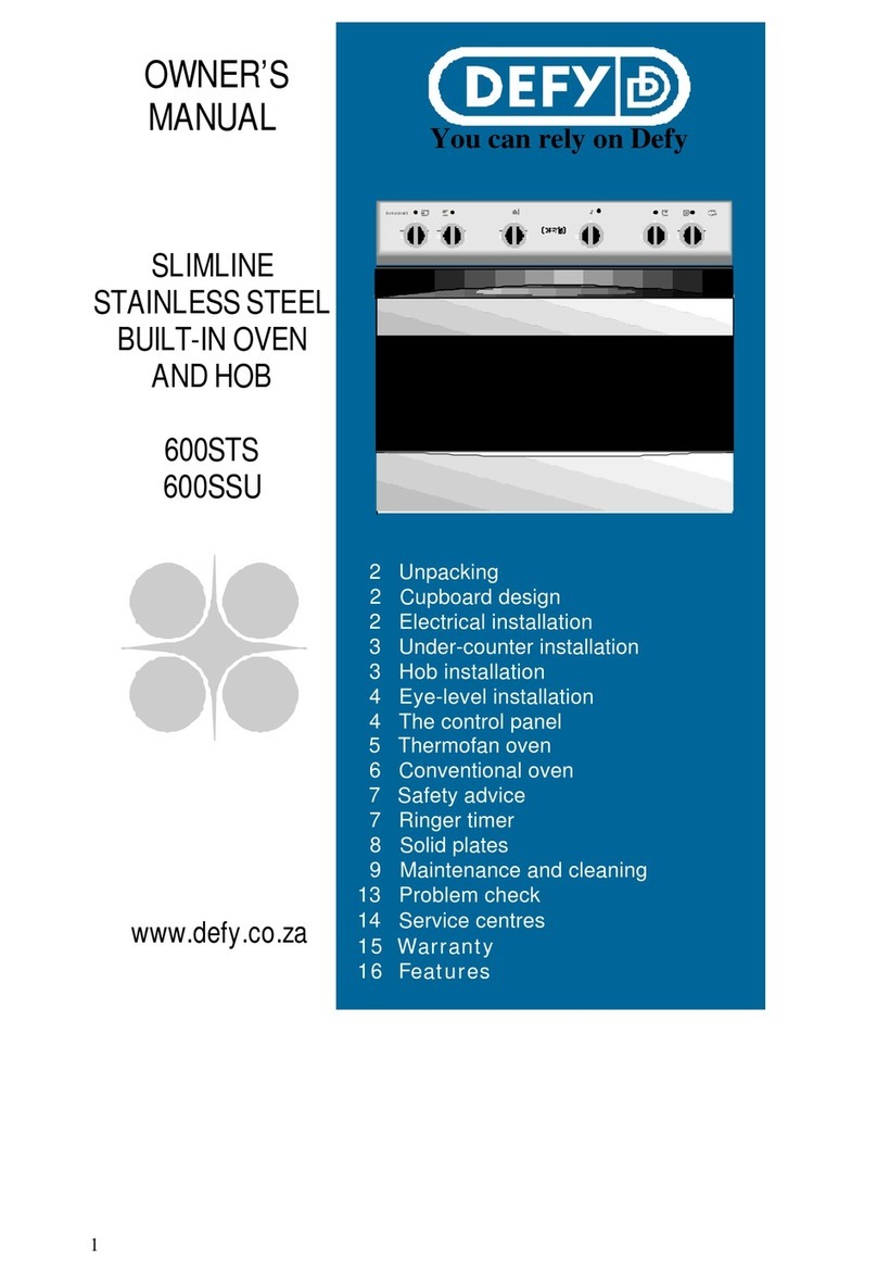 Defy 600STS User manual
