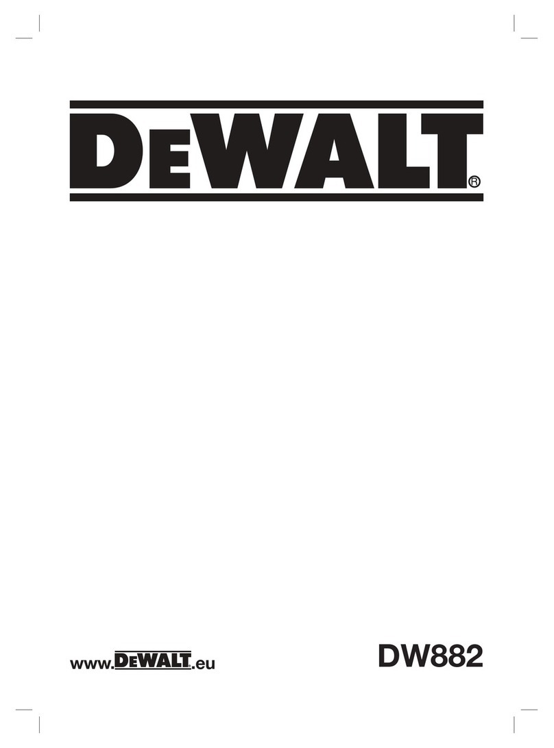 DeWalt DW882 User manual