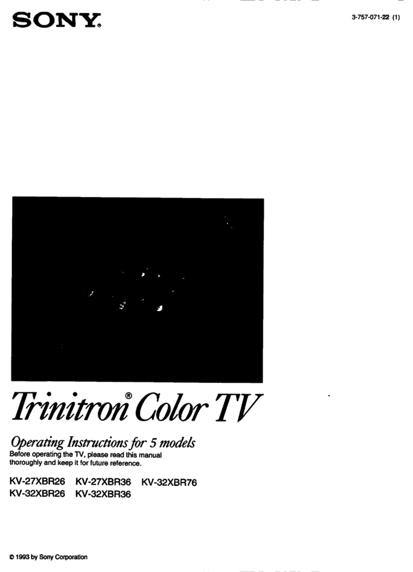 Sony Trinitron KV-32XBR26 User manual