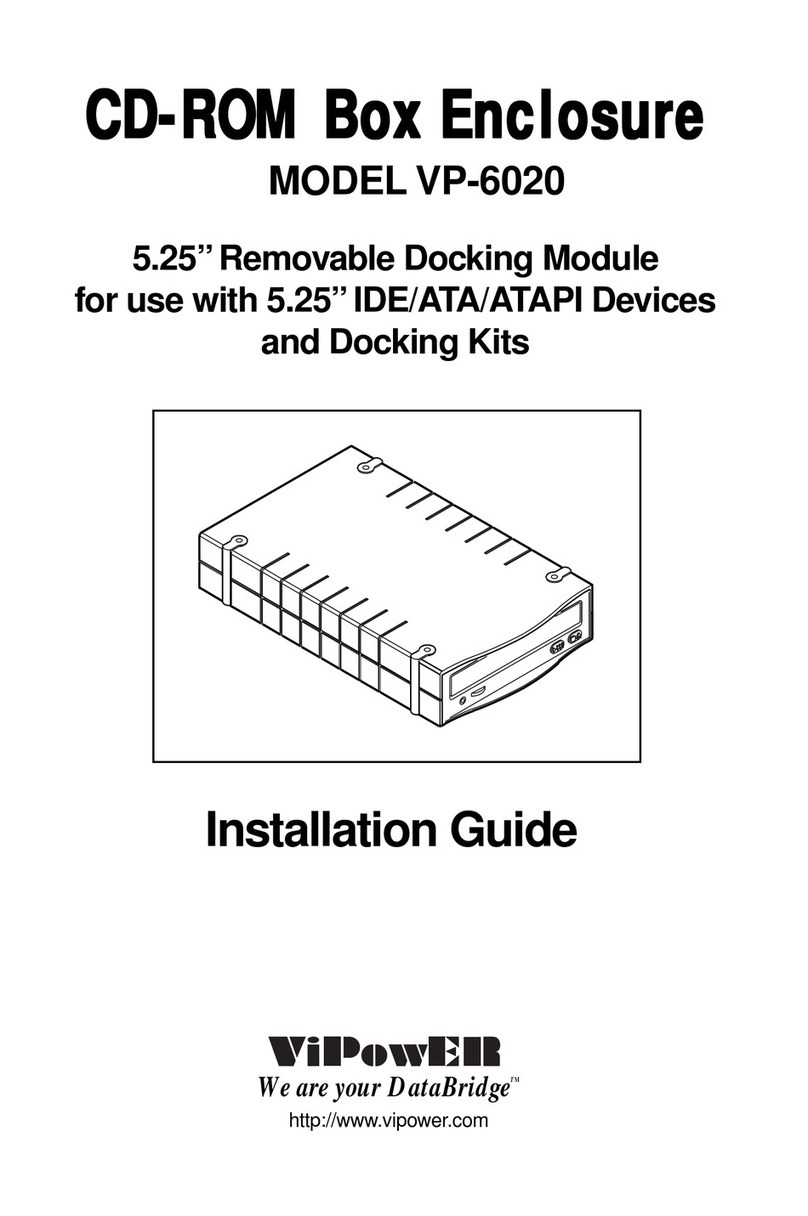 VIPowER CD-ROM Box Enclosure VP-6020 installation guide