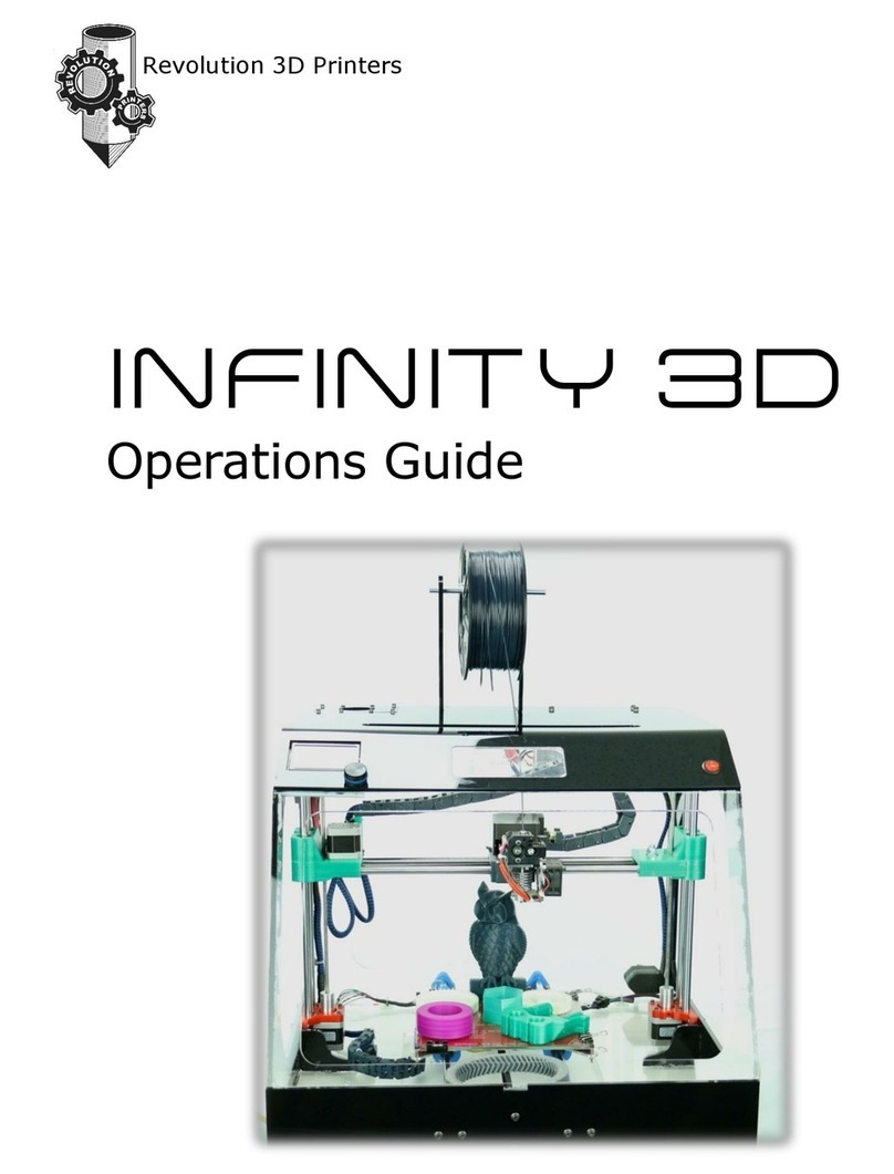 Revolution 3D Printers INFINITY 3D Operation guide