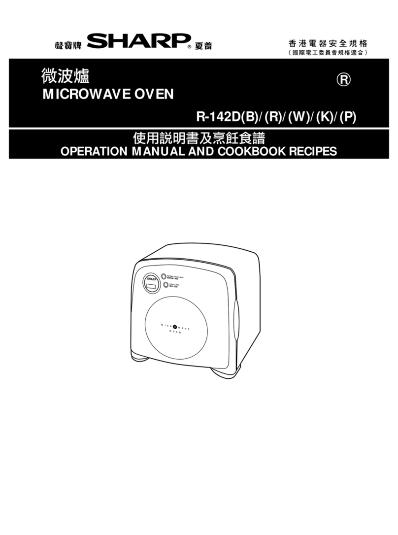 Sharp R-142DB User manual