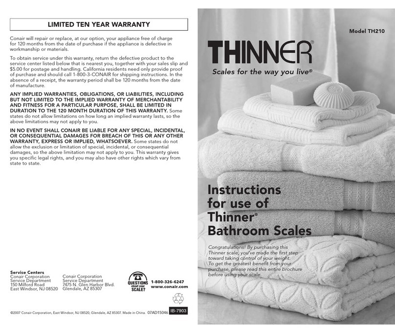 thinner TH210 user guide