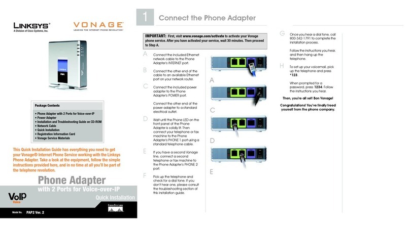 Linksys PAP2 Original operating instructions