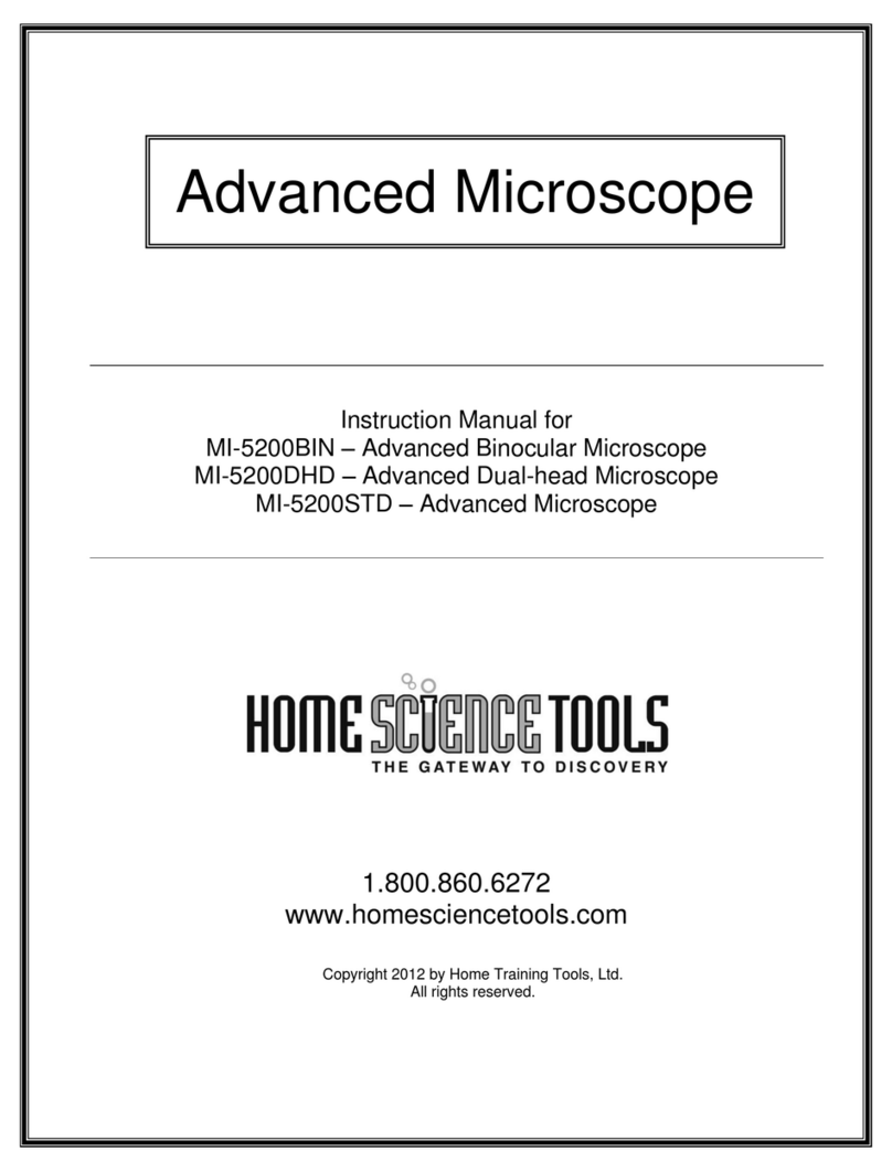 Home Science Tools MI-5200BIN instruction manual