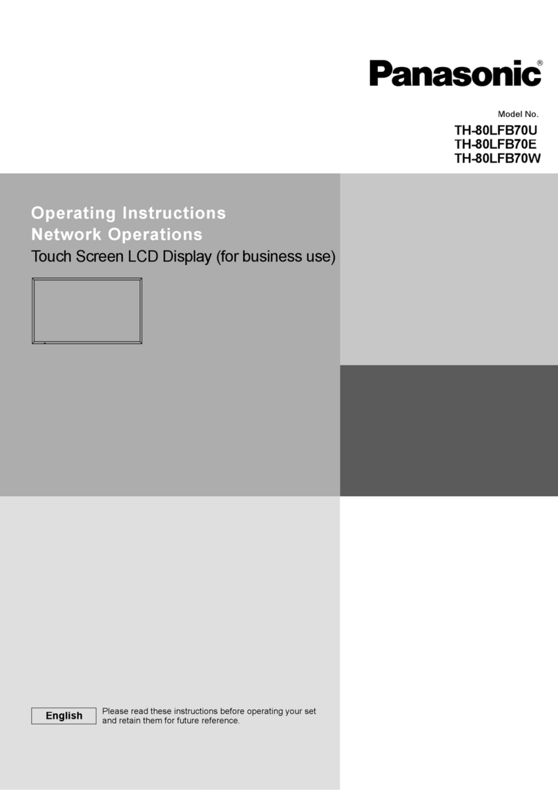 Panasonic TH-80OLFB70U User manual