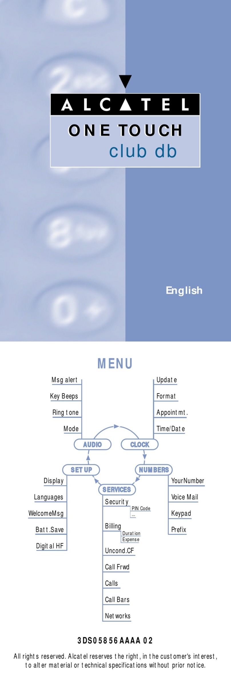 Alcatel One Touch club db User manual