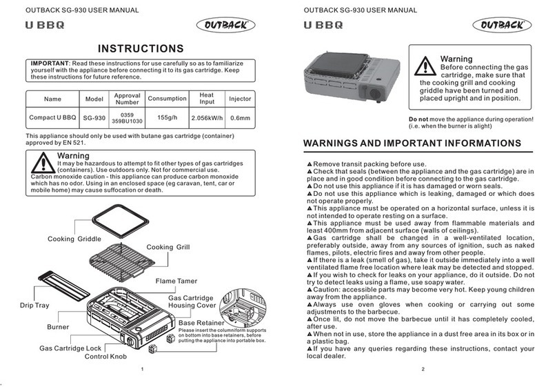 Outback SG-930 User manual