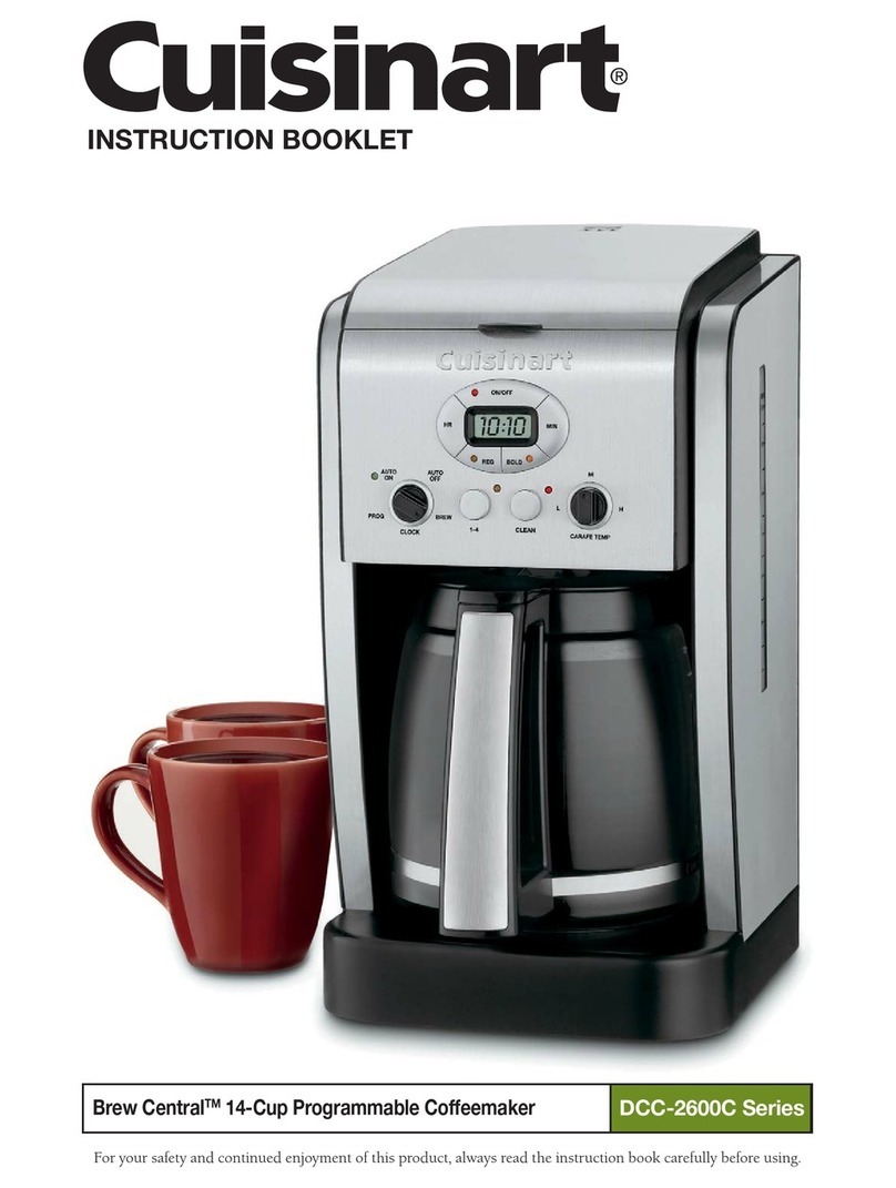 Cuisinart DCC-2600C Series User manual