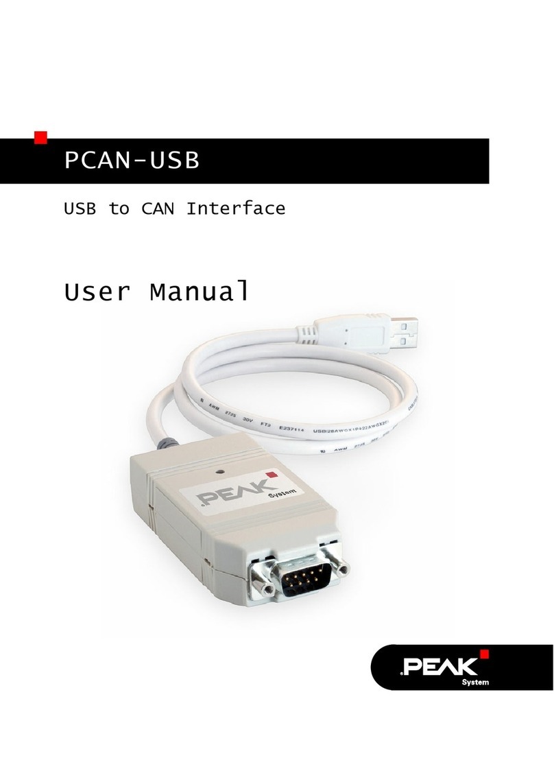 Peak PCAN-USB Hub user manual