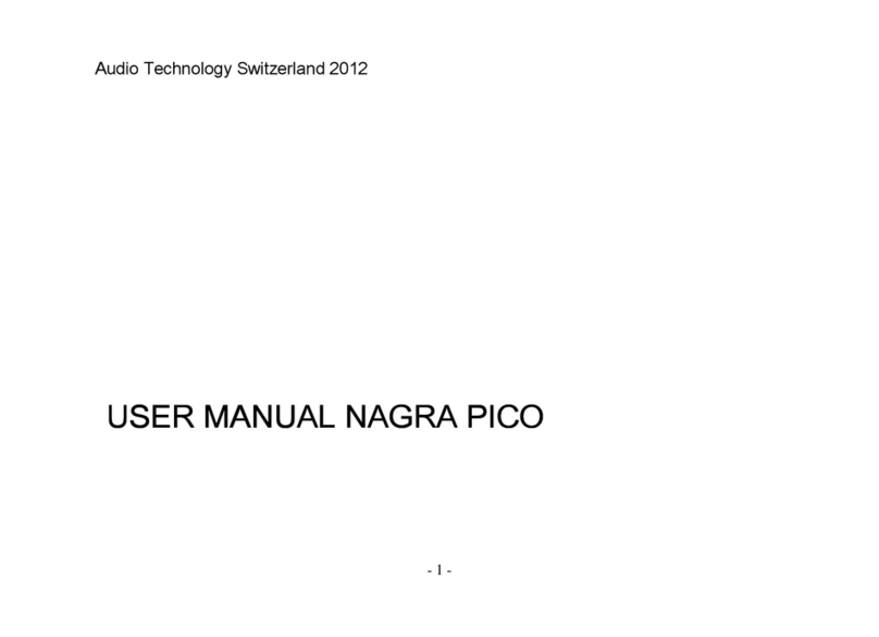 Audio Technology Nagra Pico user manual