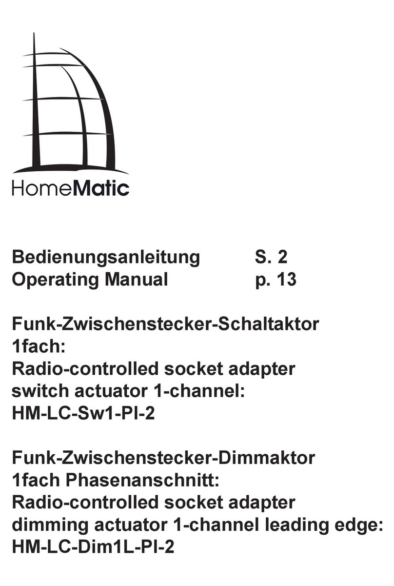 HomeMatic HM-LC-Sw1-Pl-2 operating manual