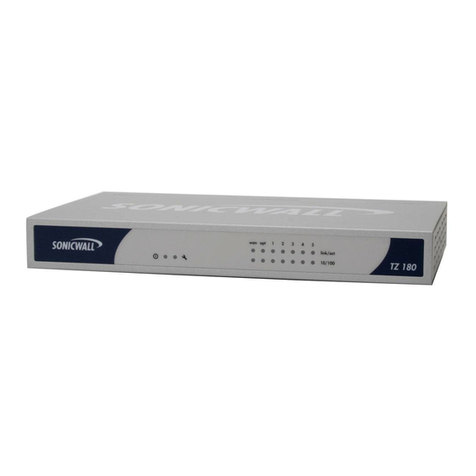 SonicWALL TZ 180 User manual SonicWALL TZ 180 User manual