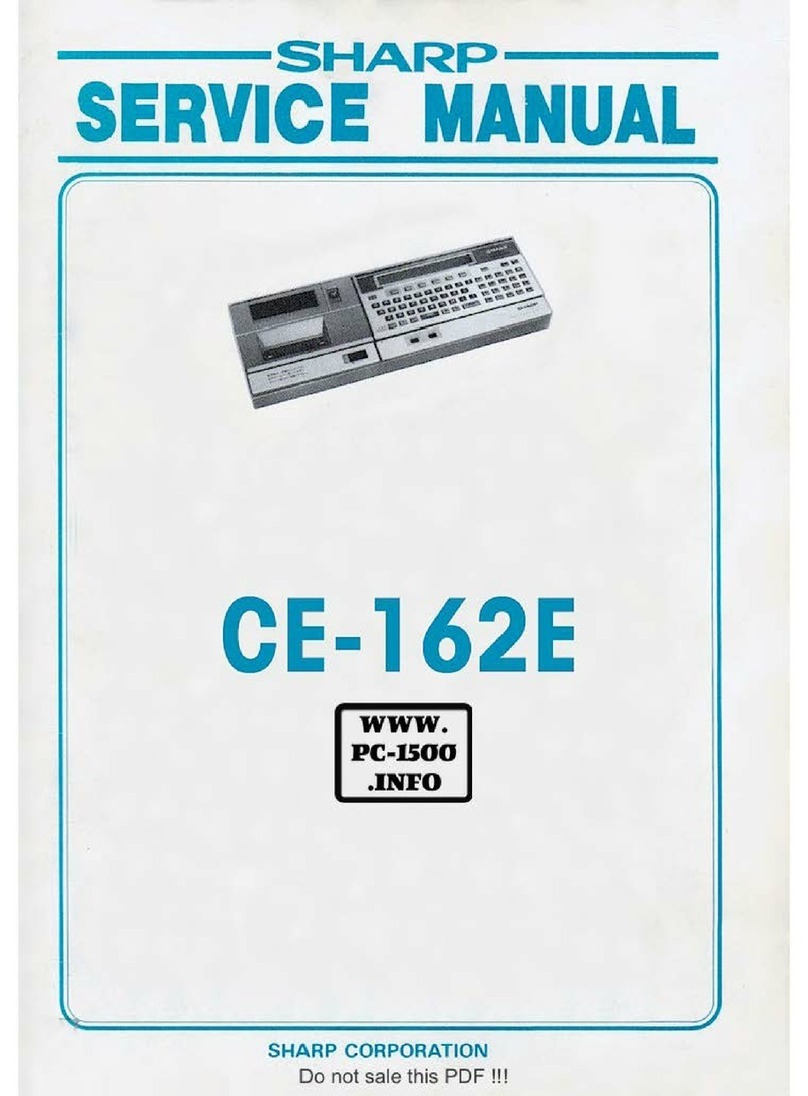 Sharp CE-162E Service manual