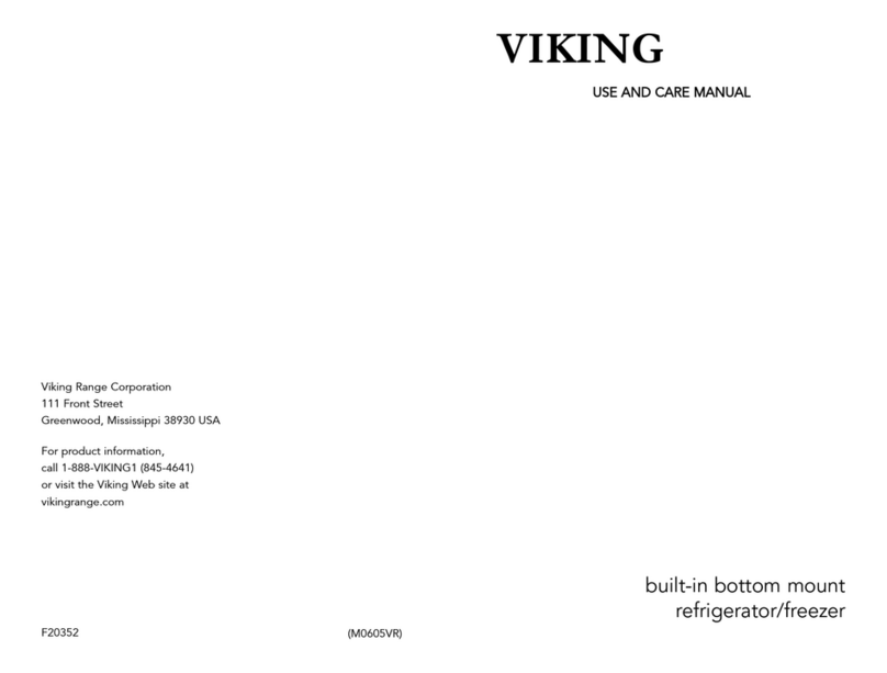 Viking built-in bottom mountrefrigerator-freezer User manual