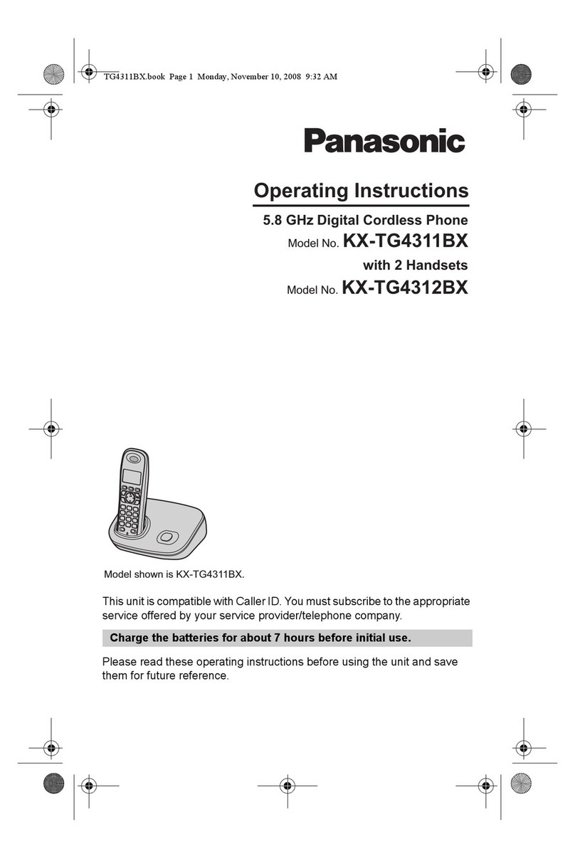 Panasonic KX-TG4311BX operating instructions