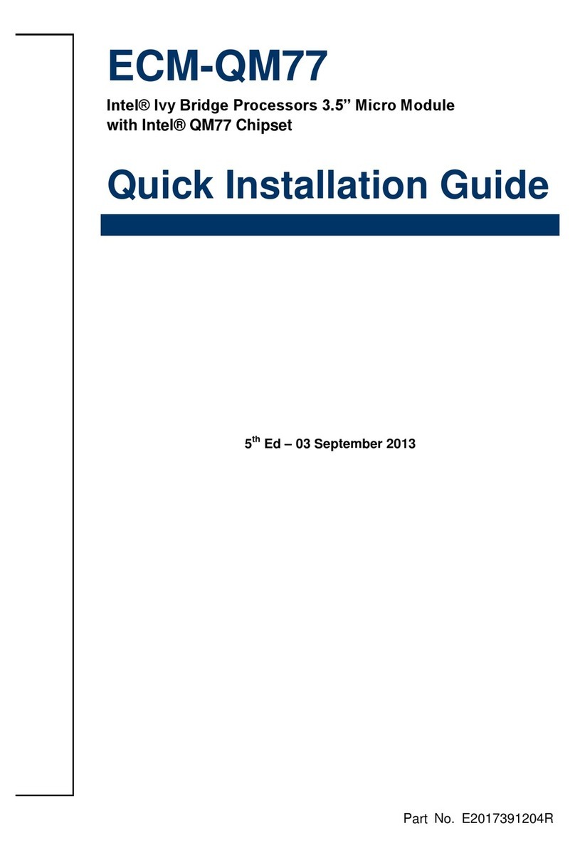 Avalue Technology ECM-QM77 User manual