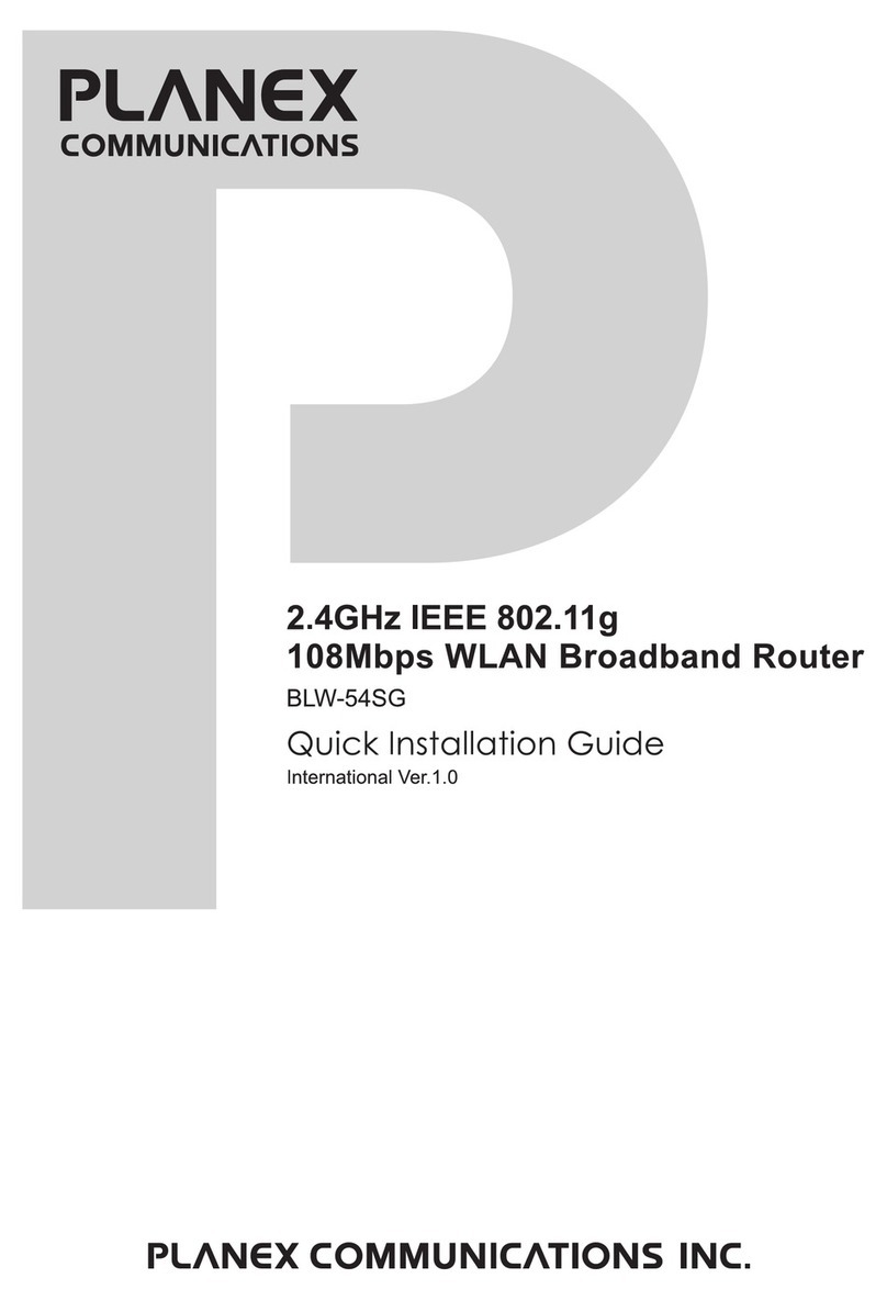 Planex BLW-54SG User manual