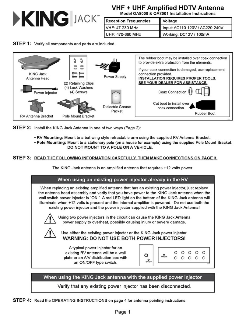 KING Jack OA8001 User manual