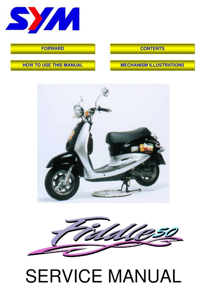Sym Fiddle II 50 SYM Series User manual