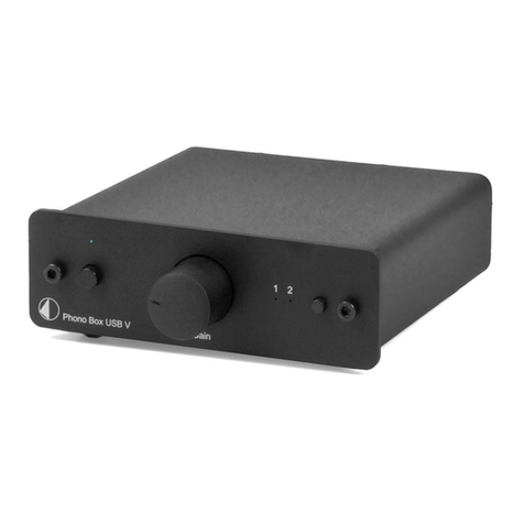 Pro-Ject Audio Systems Phono Box USB V User manual Pro-Ject Audio Systems Phono Box USB V User manual