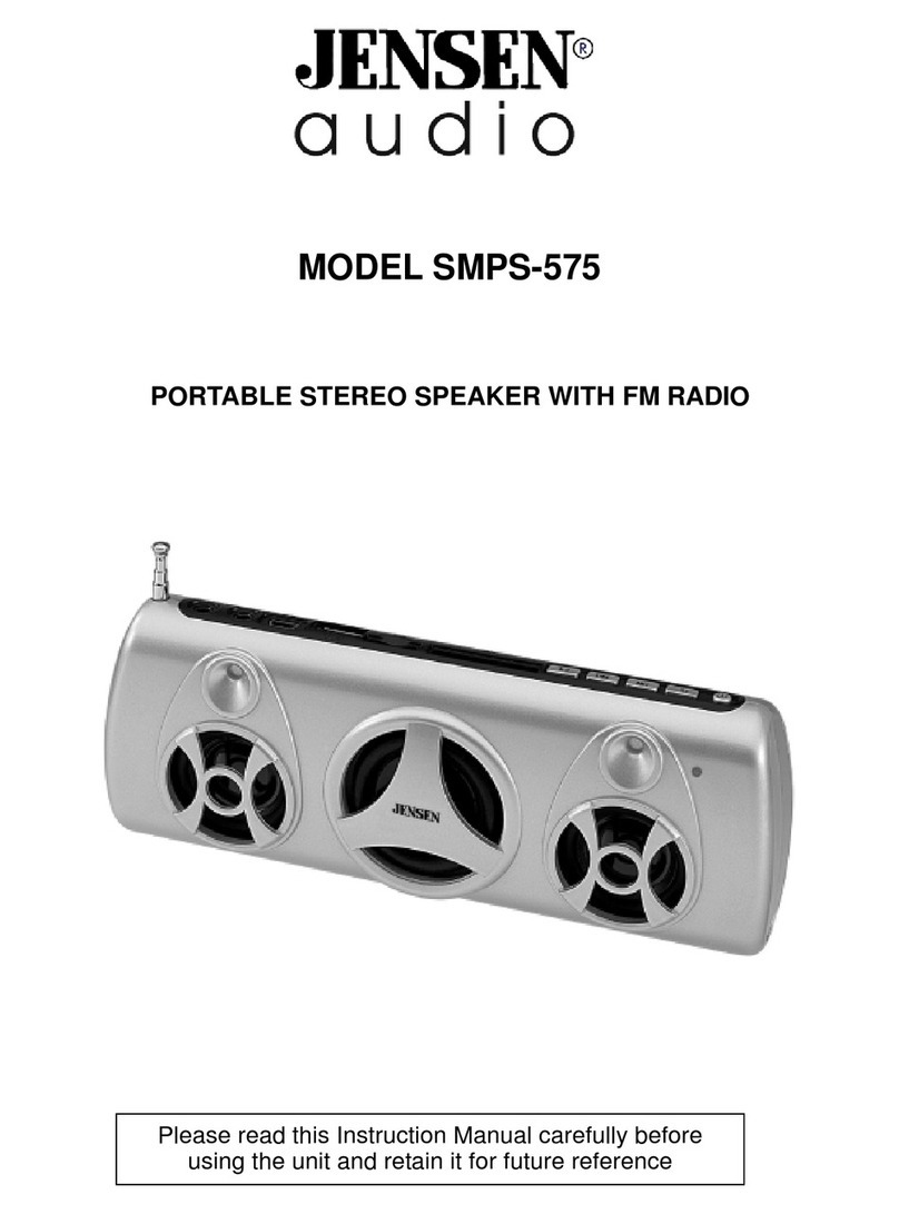 Jensen SMPS-575 instruction manual